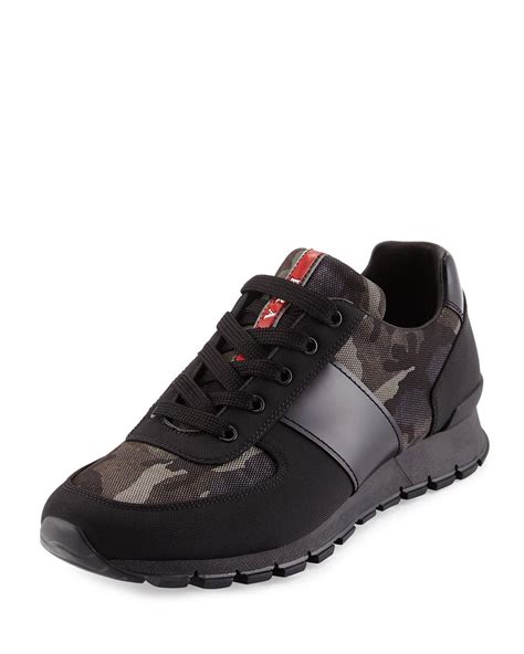 prada nylon camouflage shoes|Prada sneakers no closet.